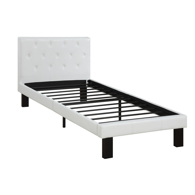 Lit à panneau Debellis par Harriet Bee, Simple, Blanc
