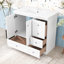 Meuble-lavabo autoportant avec lavabo en résine intégré, tiroirs à fermeture en douceur et portes pour la salle de bain-1340093493
