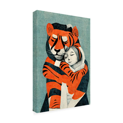 «Pavia My Tiger And Me on Canvas» par Treechild, reproduction