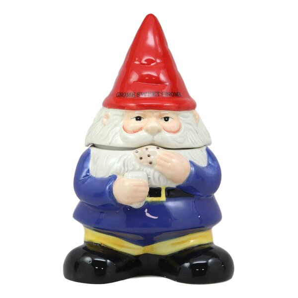 Gnome Cookie Jar with Cookies