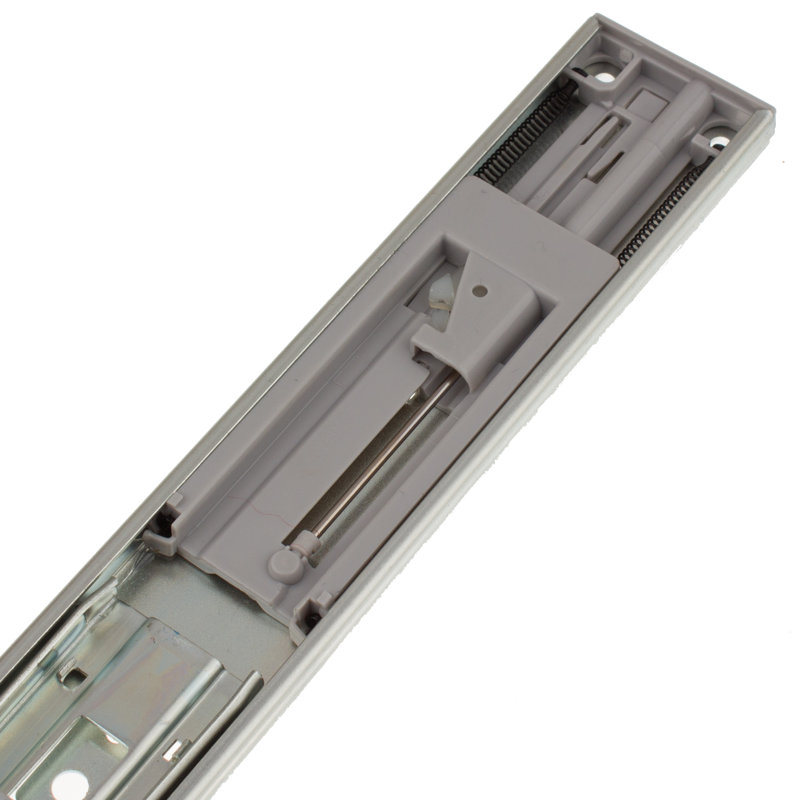 Full Extension 1.75'' Soft Close Side Mount Metal Drawer Slide, 22" L x 1.75" W x 0.5" D