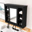 Armoire de rangement murale avec miroir et tablettes-37338546