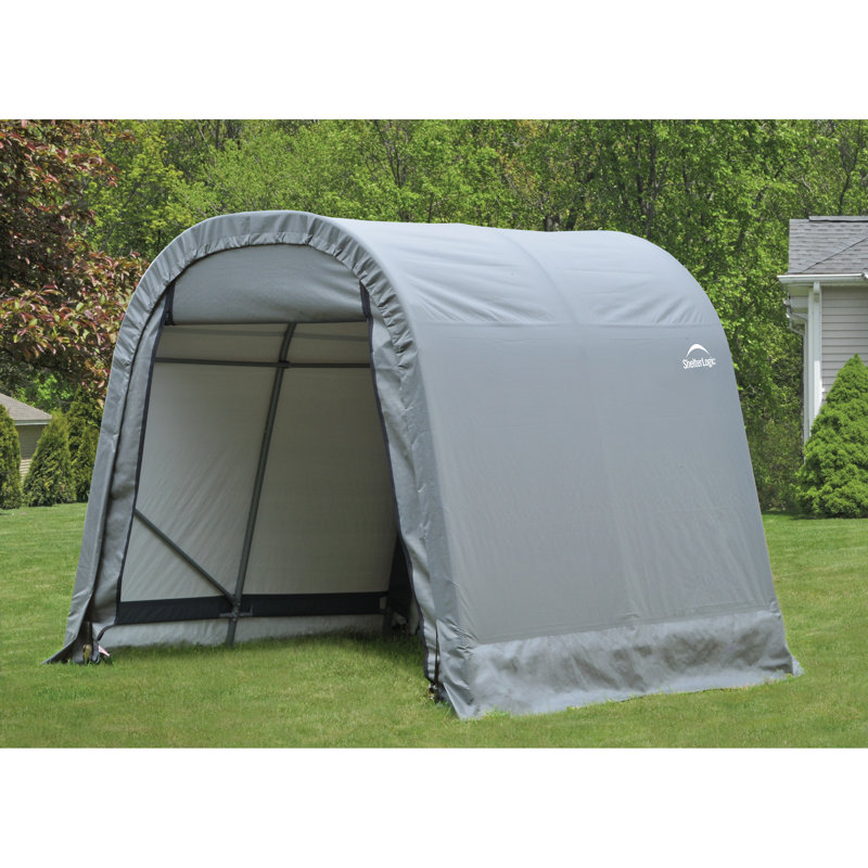 Abri rond de style rond, couverture verte, H 8 pi x l 12 pi x P 24 pi, Vert