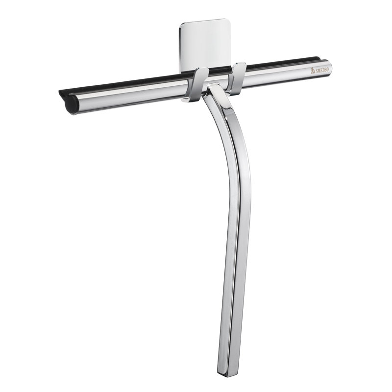 Squeegee with self-adhesive hook  