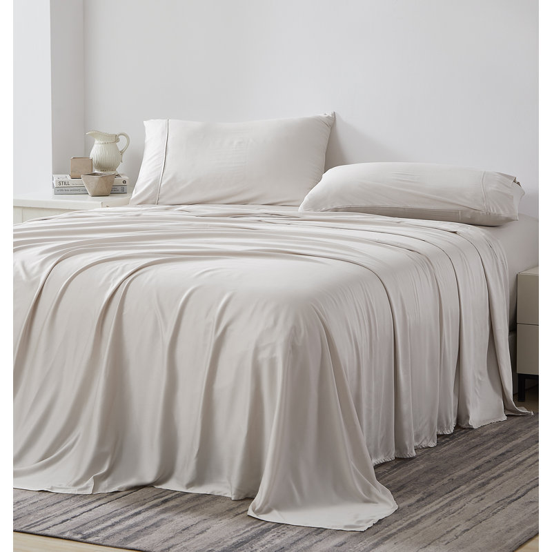 Ensemble de draps en rayonne de bambou, Os, Double