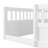 Children's solid wood platform bed with safety rails-369018958-369018959