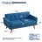 Jadier 66" Upholstered Loveseat Square Sofa-1229713459-1230110787