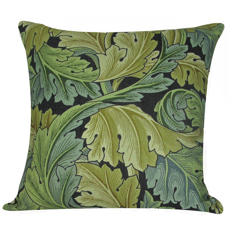 William Morris Leaves Throw Pillow Cover