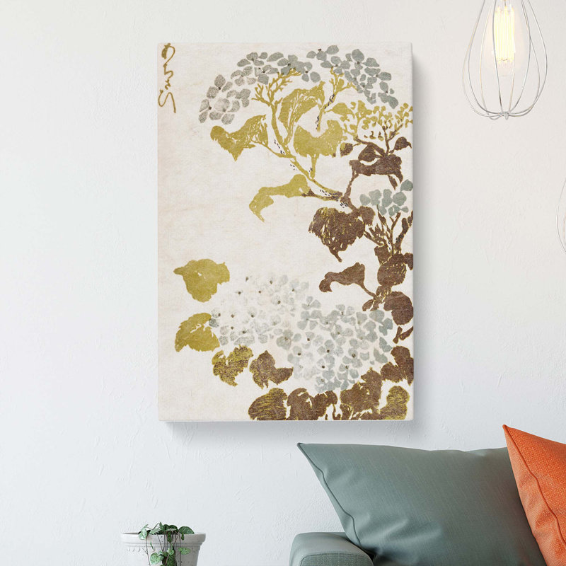 Hydrangea Flowers - Wrapped Canvas Painting, 60cm H x 40cm W x 3cm D