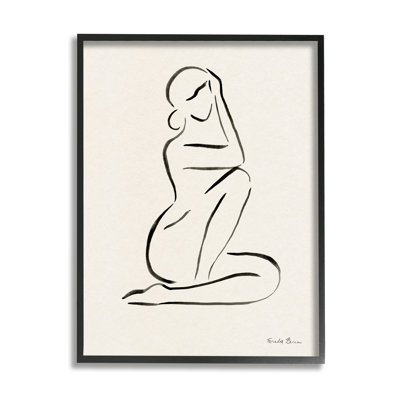 «Minimal Nude Woman» par Farida Zaman, reproduction d'art sur toile