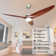 52 In. Smart Indoor Silver Ceiling Fan With 3-colors Led Light/dimmer And Dc Reversible And App/remote/memory Function