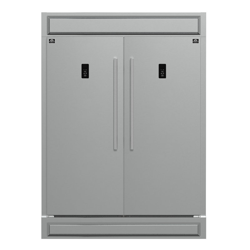 Fortezza 60 Inch Convertible Refrigerator/Freezer with Trim Kit, Total No Frost, Automatic Ice Maker