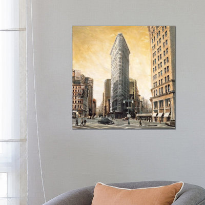 The Flatiron Building by Matthew Daniels - Wrapped Canvas Gallery-Wrapped Canvas Giclée