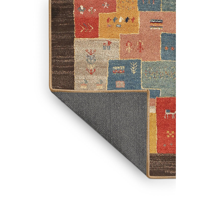 Tapis rouge / beige Campeaux, Rectangle 8 pi x 10 pi