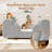 Toddler Cloud Bed (2-7y) - Removable Guardrail Velvet Bed gray-319501087