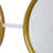 15.5X43.5" Gold And White Frame With Mirror