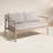 Amina 58" Wide Outdoor Love Seat with Cushions-75185854