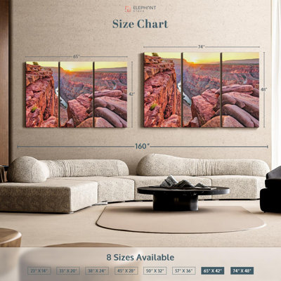 «Sunrise Over Grand Canyon» sur toile
