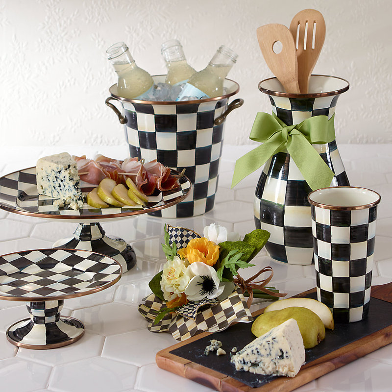 Courtly Check® Enamel Ice Bucket