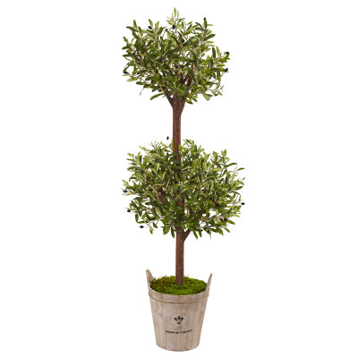Arbre de buis artificiel 50" en pot de fleurs