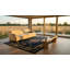 Hand Knotted Wool Area Rug in Blue