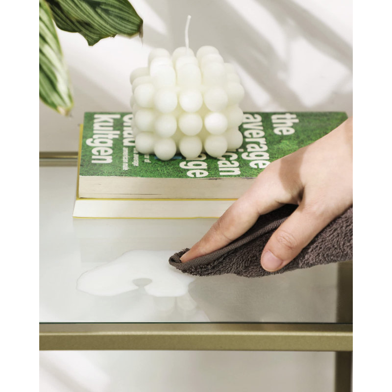 Console Huxley, Gold/Transparent, 31.5'' H X 39.4'' W X 13.8'' D
