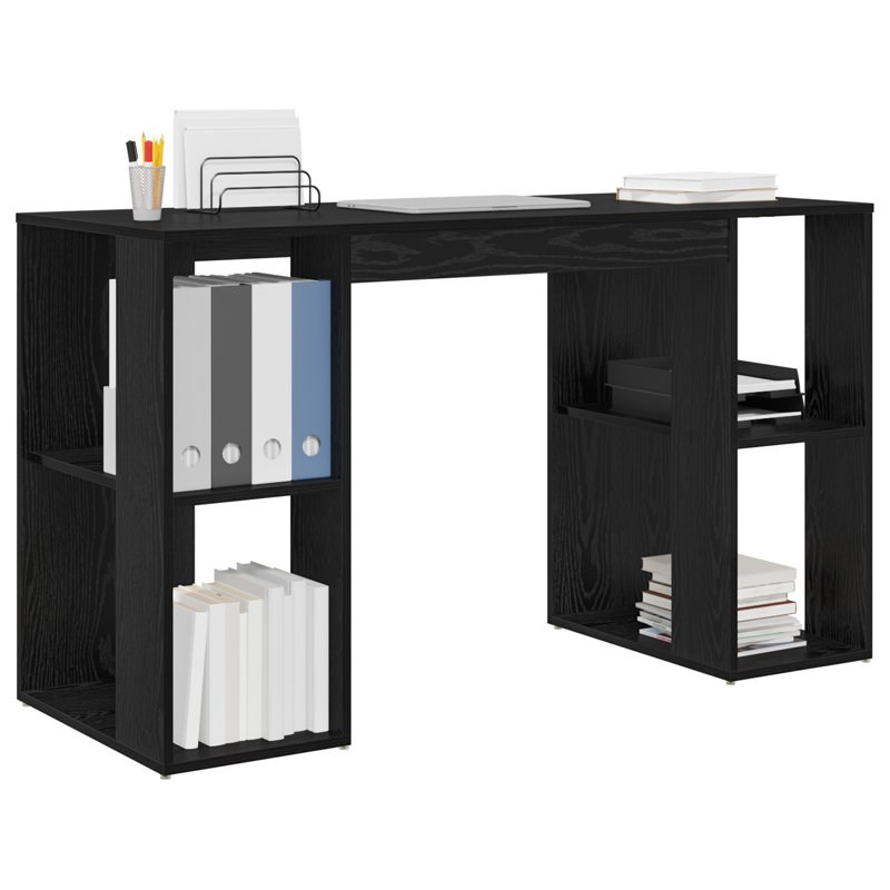 Computer Desk, Black Oak