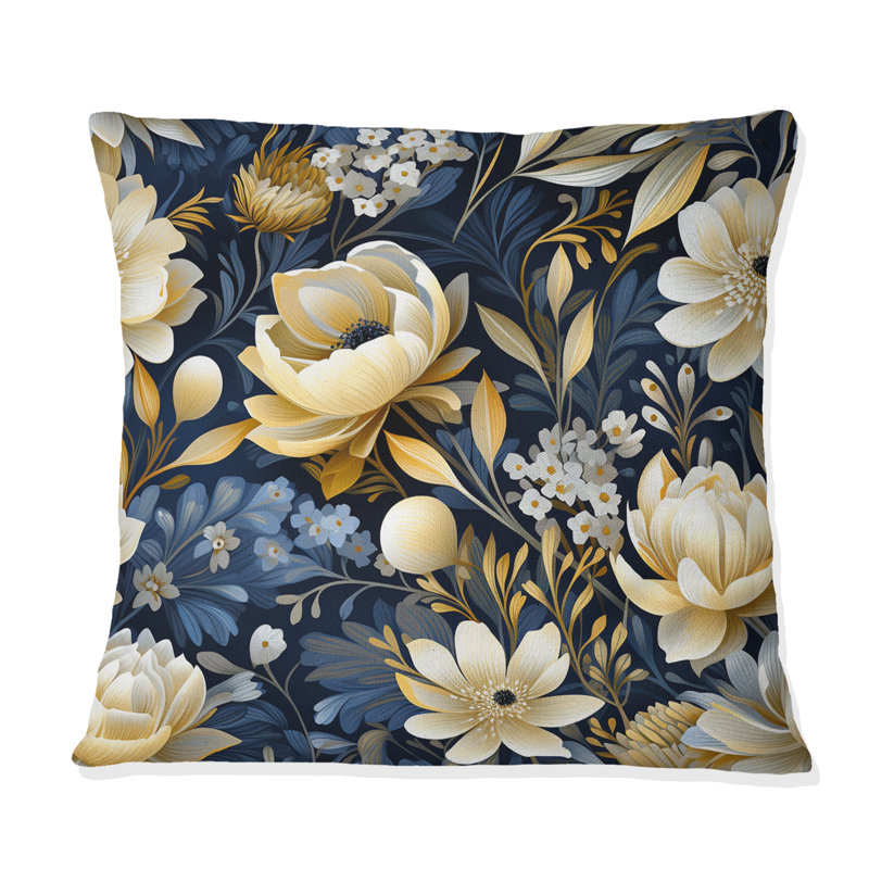 Coussin Blue Oasis, H 16 po x l 16 po