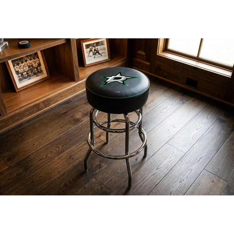 NHL Swivel Bar & Counter Stool, Dallas Stars, Counter Stool (25” Seat Height)