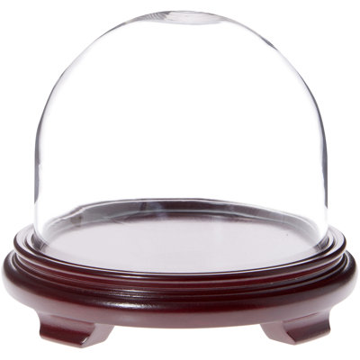 Keisher 8" x 6.5" Glass Display Dome Cloche