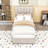 Twin Upholstered Platform Bed with a Hydraulic Storage System-1084365391