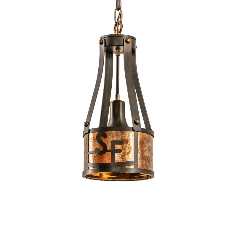Luminaire suspendu cylindrique à 1 lumière