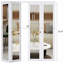 Porte double pliante 72 po x 80 po à double porte pliante en bois massif massif préfini avec quincaillerie 72 po x 80 po-94408760