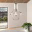 Suspension Kichler Everly Olde Bronze 19,75 po à une lumière avec abat-jour transparent en forme de larme-1254475803-1254441226-1268284790