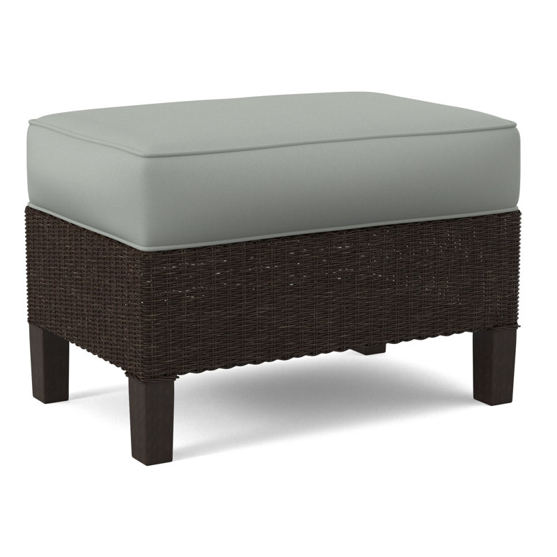 Gibraltar Ottoman, White Performance Fabric; 0851-94, Java