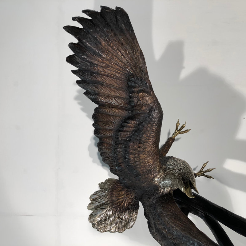 Bird Eagle Bronze Garden Statue