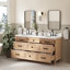 ARIEL Monroe 72 Double Sink Bathroom Vanity with Carrara Quartz Top-1236486688-1267535058-1267535071