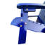 Chaise en bois massif bleu avec assise large, pour une assise agréable, étapes d'assemblage