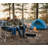 Extra-Large, Fully Padded, Four-Fold Double Camping Sofa, 650 Lb Load Capacity, High Backrest, Tear-Resistant, With Cup Holder And Portable Bag, Suitable For Outdoor Lawn Events.