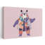 Ours en patchwork coloré abstrait, impression d'art moderne-2104387816