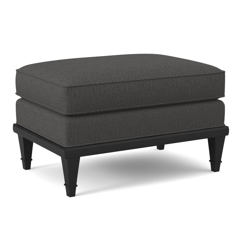 Dublin Ottoman, Elise Linen, Espresso