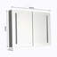 40 po X P 30 po Grande armoire à pharmacie rectangulaire en aluminium avec miroir H H