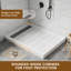 Base de plateau de douche à simple seuil SMC de taille 48/60 po x P 32/36 po avec ensemble de drain, antidérapant-120494387-112495619