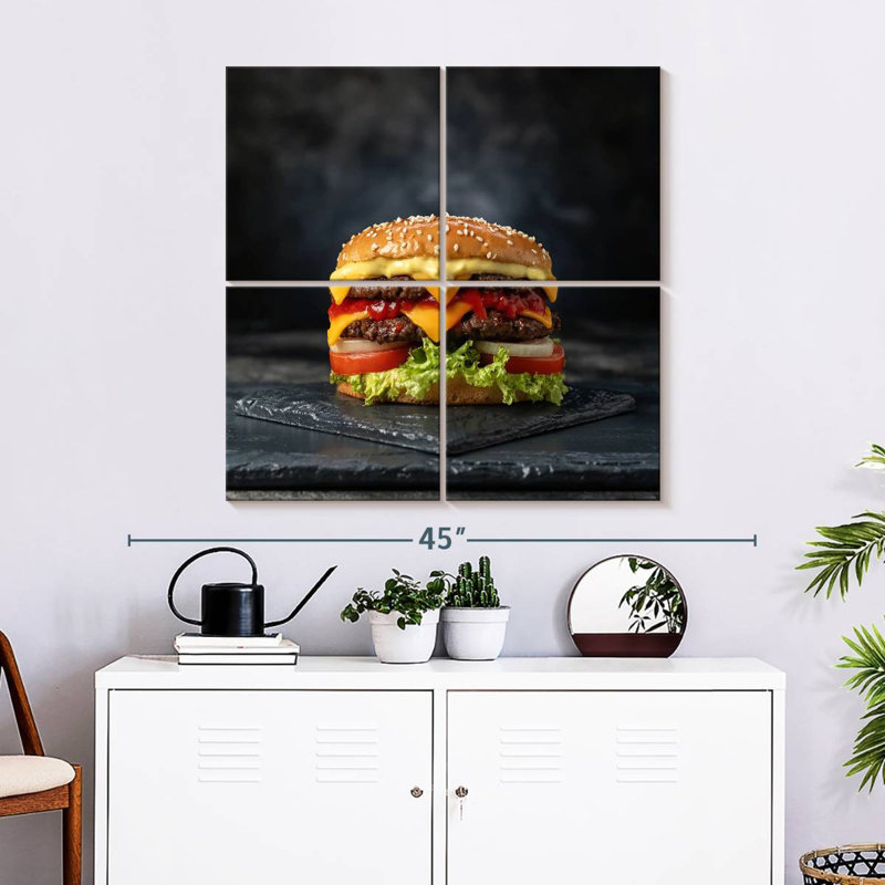 Yarlin Double Layer Cheeseburger, 32" H x 32" W