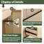 Base de meuble-lavabo double 60 po 60 po