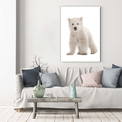 A Polar Bear - Wrapped Canvas Print