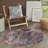 Machine Washable Southwestern Blue/Red Area Rug-1536346713
