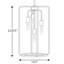 Luminaire suspendu géométrique simple à 4 lumières Sorcha-1179832280
