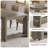 86.6 Inch Farmhouse Dining Table For 8-10, Large Wood Kitchen Table, Extra Long Rectangular Dinner Table-1586155739