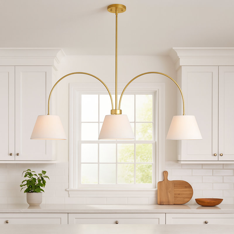 Decriel 3-Light Dimmable Dining Room Chandelier